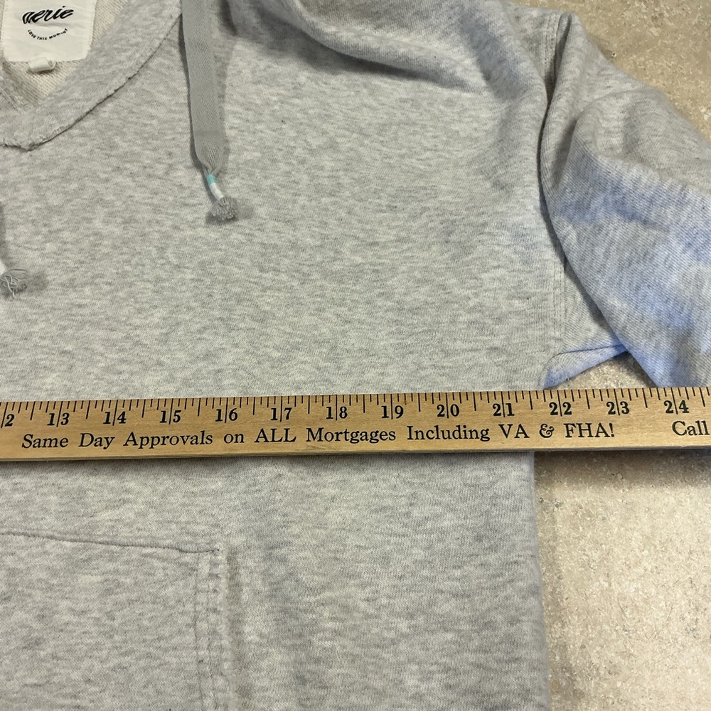 aerie SZ XS oversized grey Heathered V-Neck sweatshirt Down to Earth - Picture 6 of 11